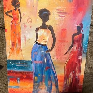 Set of African art photos.